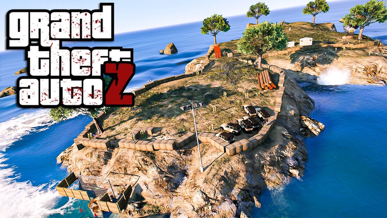 GTA V ZOMBIES #47 - ENCONTRAMOS A BASE NA ILHA!