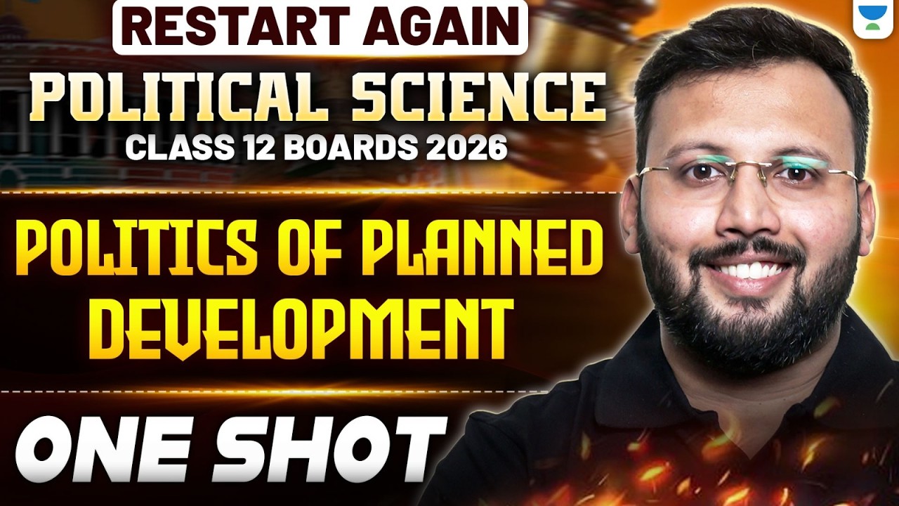 Class 12 Political Science | Politics of Planned Development - One Shot 🔥| Boards 2026 | Moin Sir