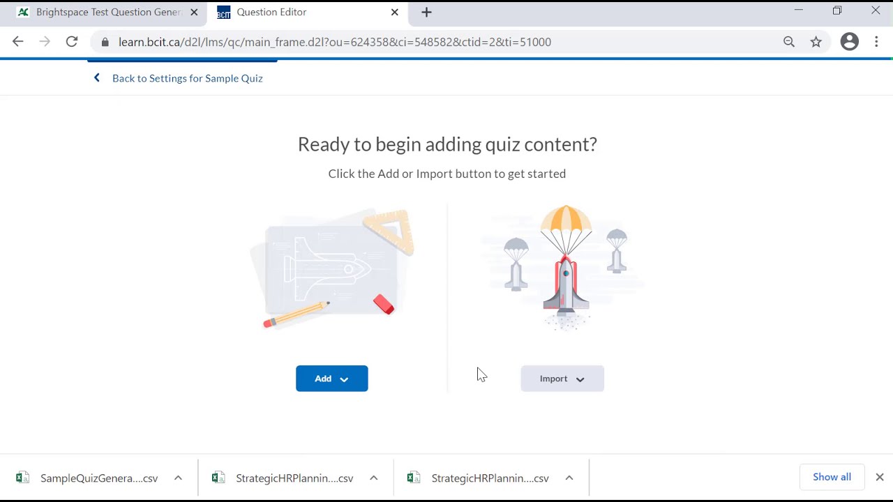 Importing Questions from Word to Brightspace (Learning Hub)