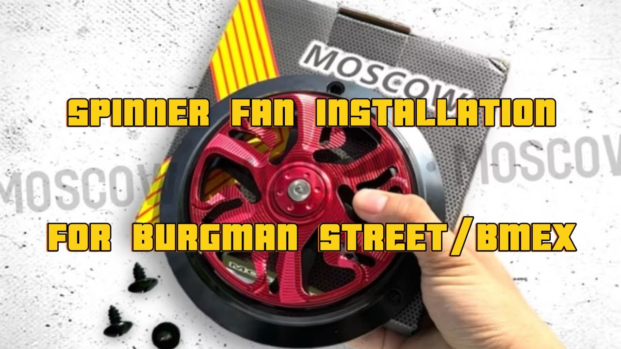 BURGMAN STREET/BMEX SPINNER FAN INSTALLATION #burgmanstreet #burgman #burgmanstreet125 