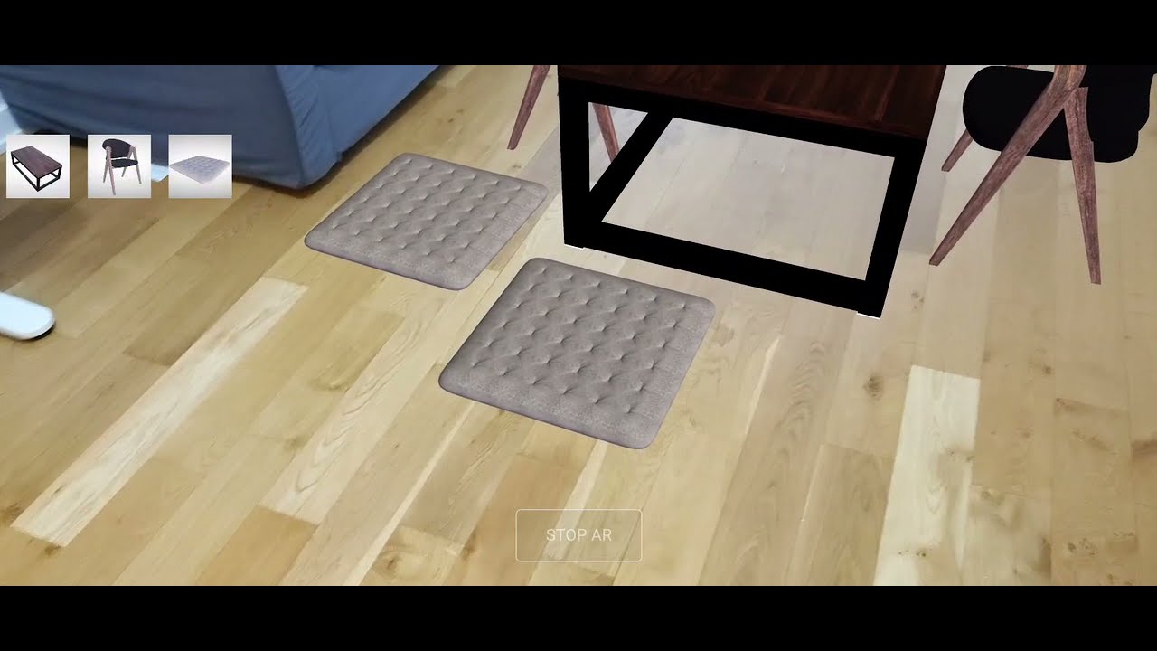 WebXR - AR virtual furniture