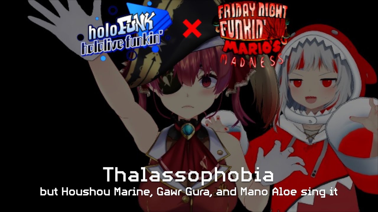 Galeophobia - Thalassophobia but Marine, Gawr, and Aloe sing it (Hololive X Mario's Madness Cover)