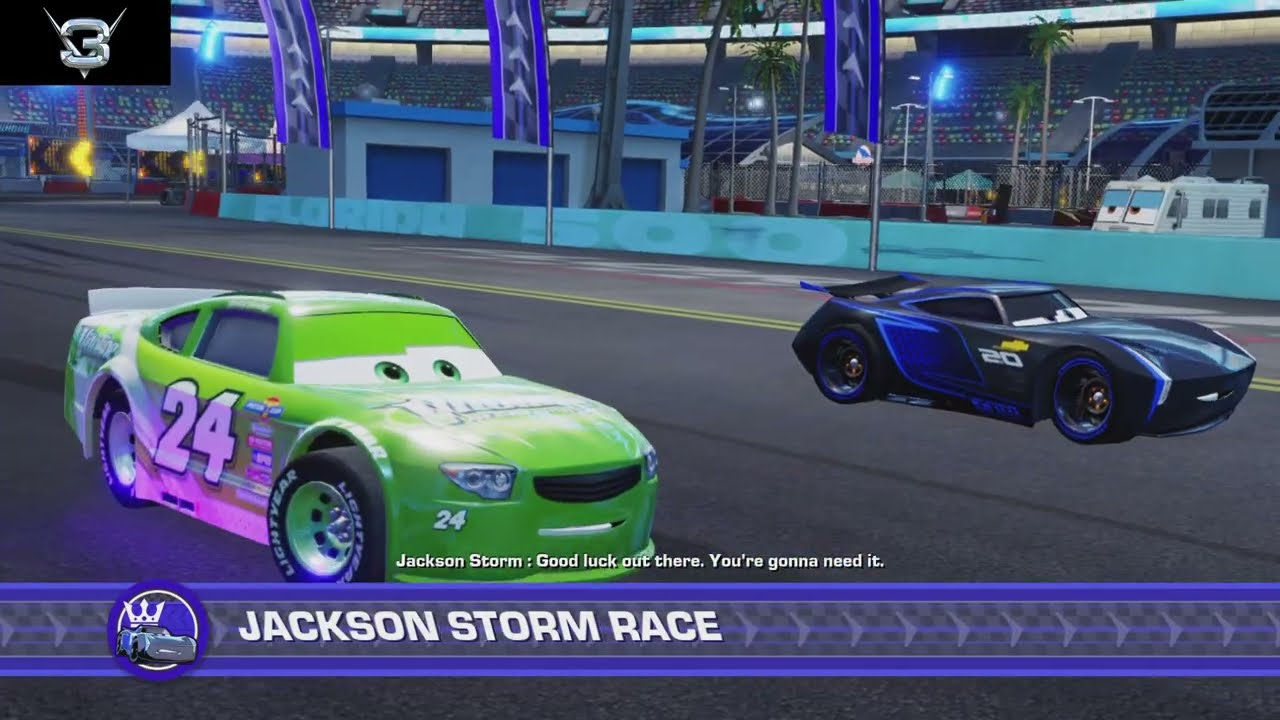 Cars 3: Driven to Win (PS5) Brick Yardley Vs Jackson Storm (Hard)