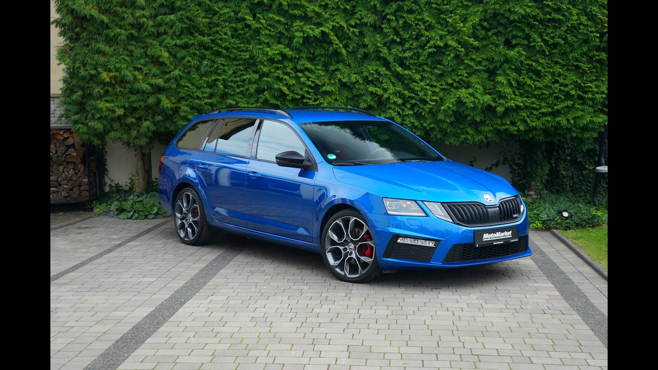 SKODA OCTAVIA VRS 2.0 TDI 184 KM DSG Racing Blue, Alu 19