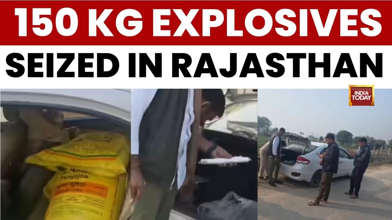 Rajasthan Police Seize 150 kg Ammonium Nitrate and Explosives in Tonk; Two Arrested | India Today