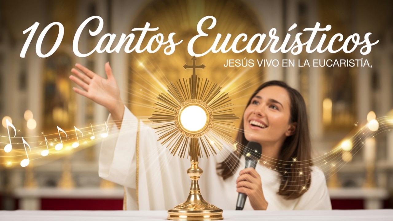 💖 10 CANTOS EUCARÍSTICOS para Adorar a Jesús Vivo en el Santísimo | Música Católica