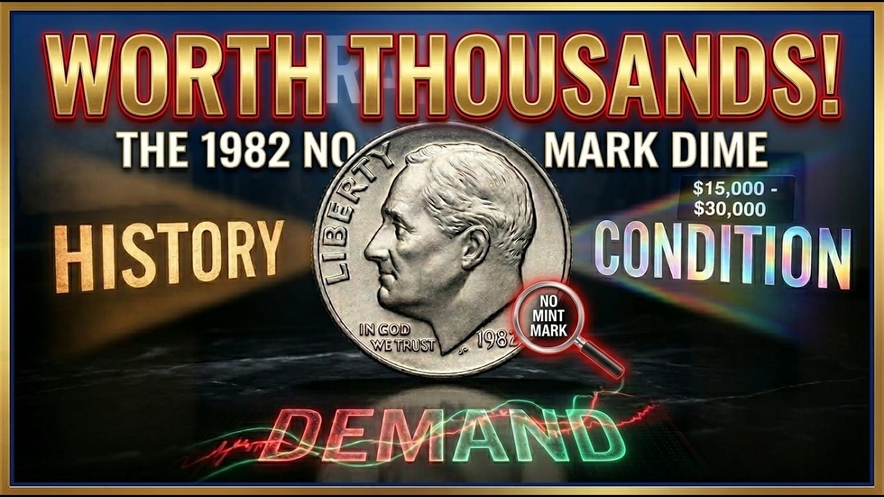 EXPENSIVE 1982 DIMES WORTH MONEY - RARE DIME COINS TO LOOK FOR IN pocket change #rarecoins #uscoins
