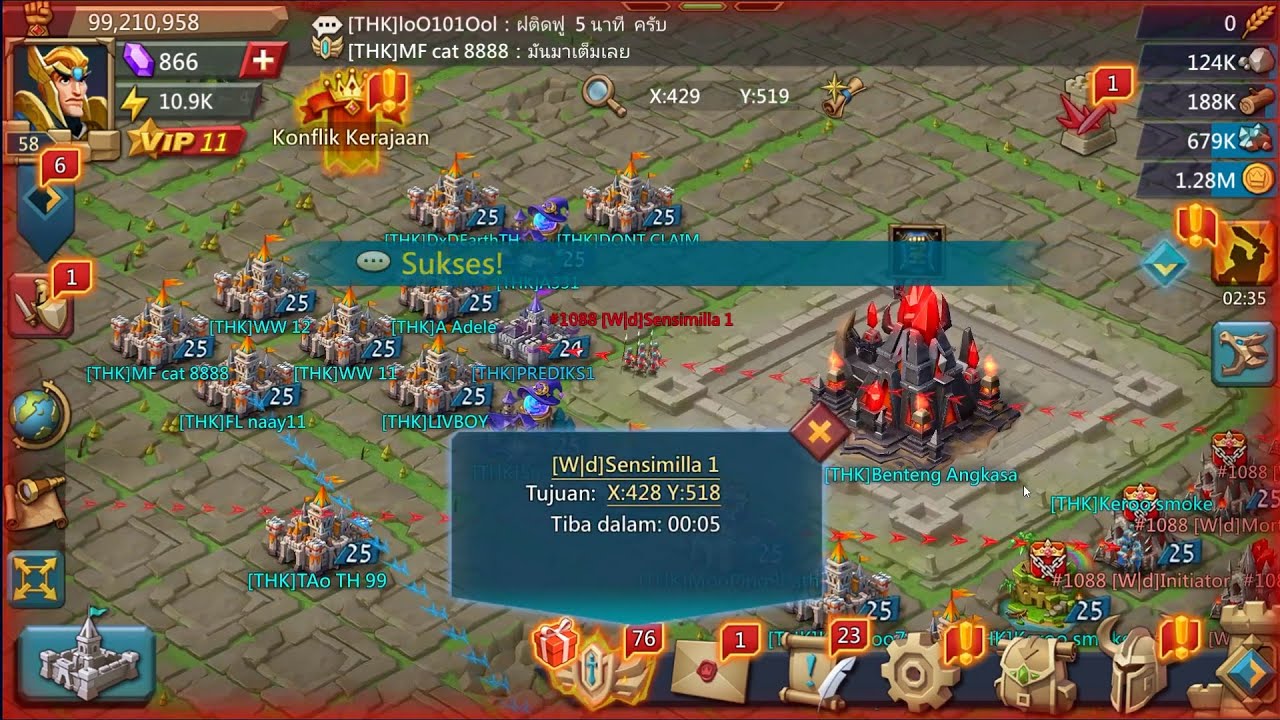 SOLO TRAP CT 24 99M VS 400M | Guild THK | KVK | Lords Mobile Indonesia