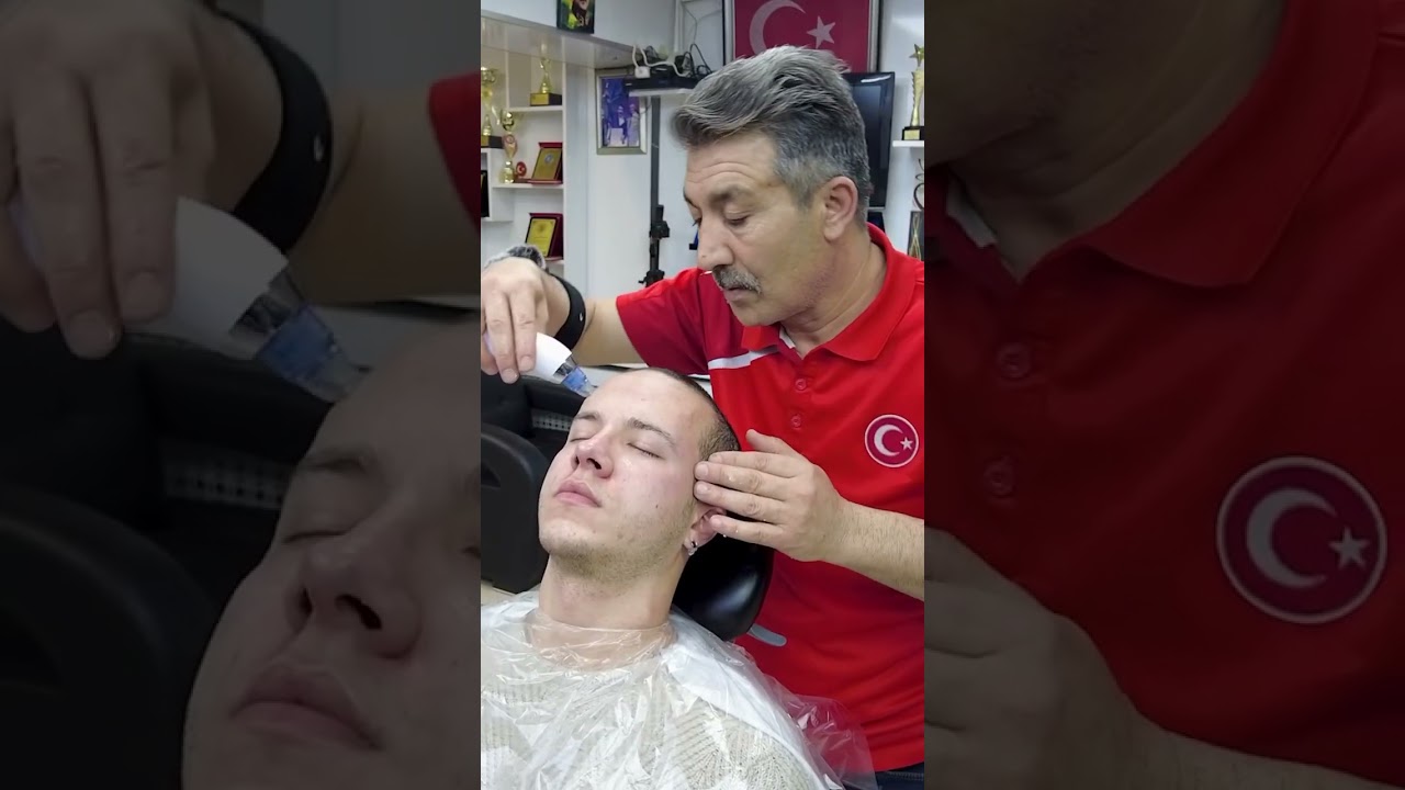 #asmr #massage #sleeprelief #turkishbarber #skincare #barber #haircut #shorts #short