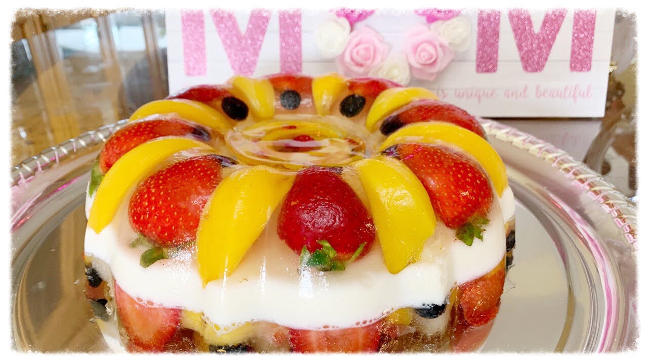 Cómo Preparar Gelatina de Fresas 🍓 y Frutas para el Día de Las Madres ❤️