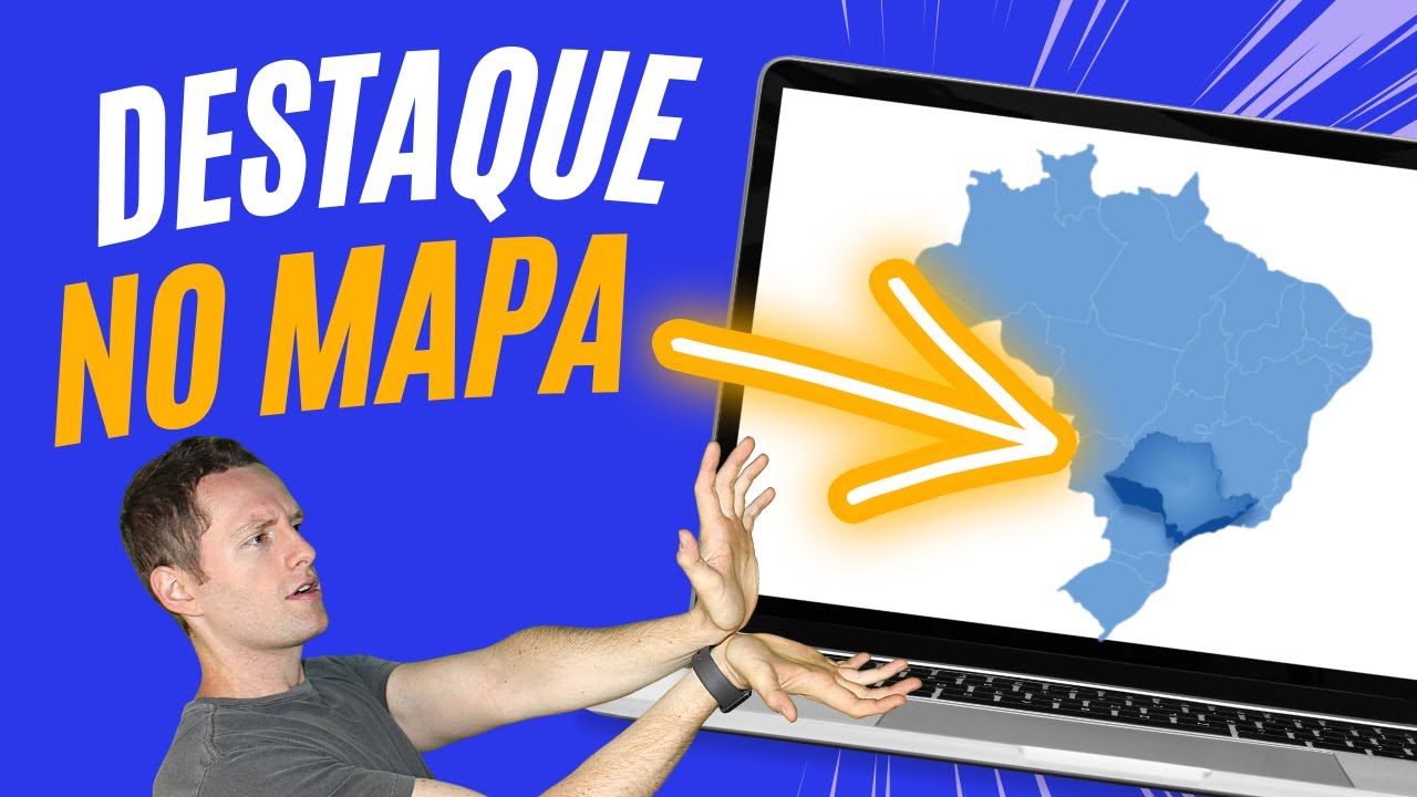 O QUE? Mapa interativo ANIMADO no SLIDE de Powerpoint para usar na apresentação do seu trabalho
