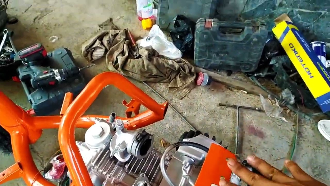 proses pembuatan rangka gooped dari mesin mio