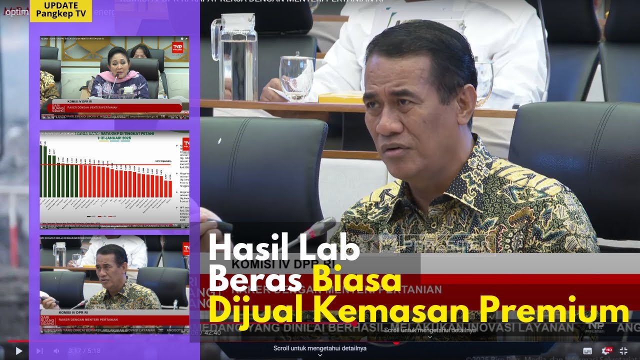 Soal Beras Oplosan, Jawaban Mentan Amran Sulaiman Kerugian Triliunan