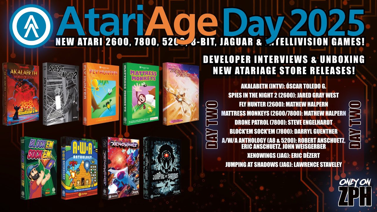AtariAge Day 2025 SE: Part Two! Unboxing & Developer Interviews of 17 new AA Store Games!
