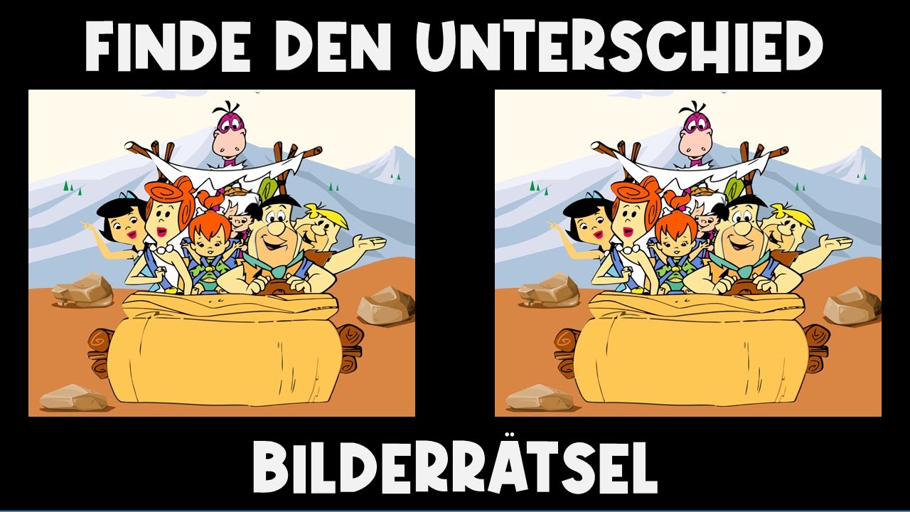 Familie Feuerstein Finde den Fehler - Flinstones Quiz Bilder R&auml;tsel