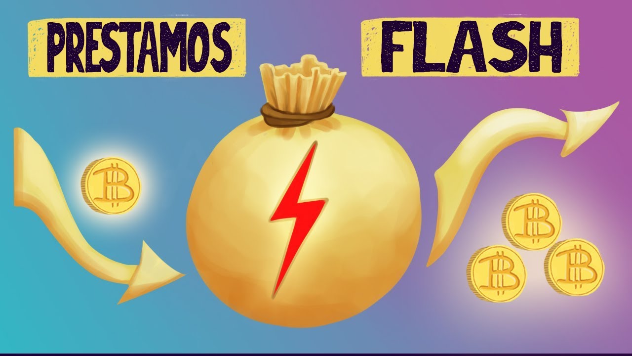 &iquest;Qu&eacute; son los Pr&eacute;stamos Flash? | Pedir Prestados MILLONES al Instante en Crypto (Animado)