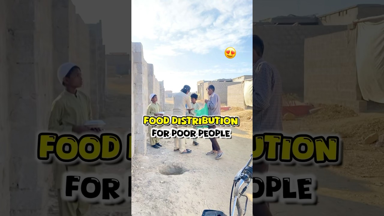 Food distribution for poor people 😱 