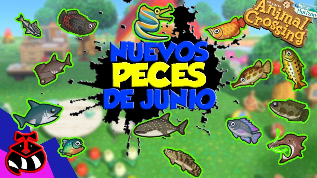 ✅TODOS los NUEVOS PECES de JUNIO en ANIMAL CROSSING NEW HORIZONS✅ | MAPAXE