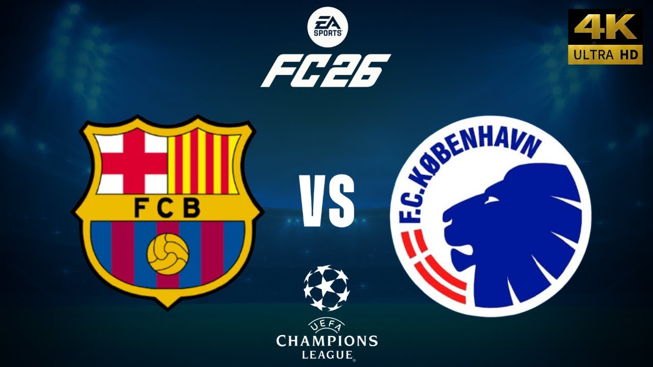 FC 26 - FC Barcelona vs FC Kobenhavn - Champions League 25/26 Full Match - PC [4K60]