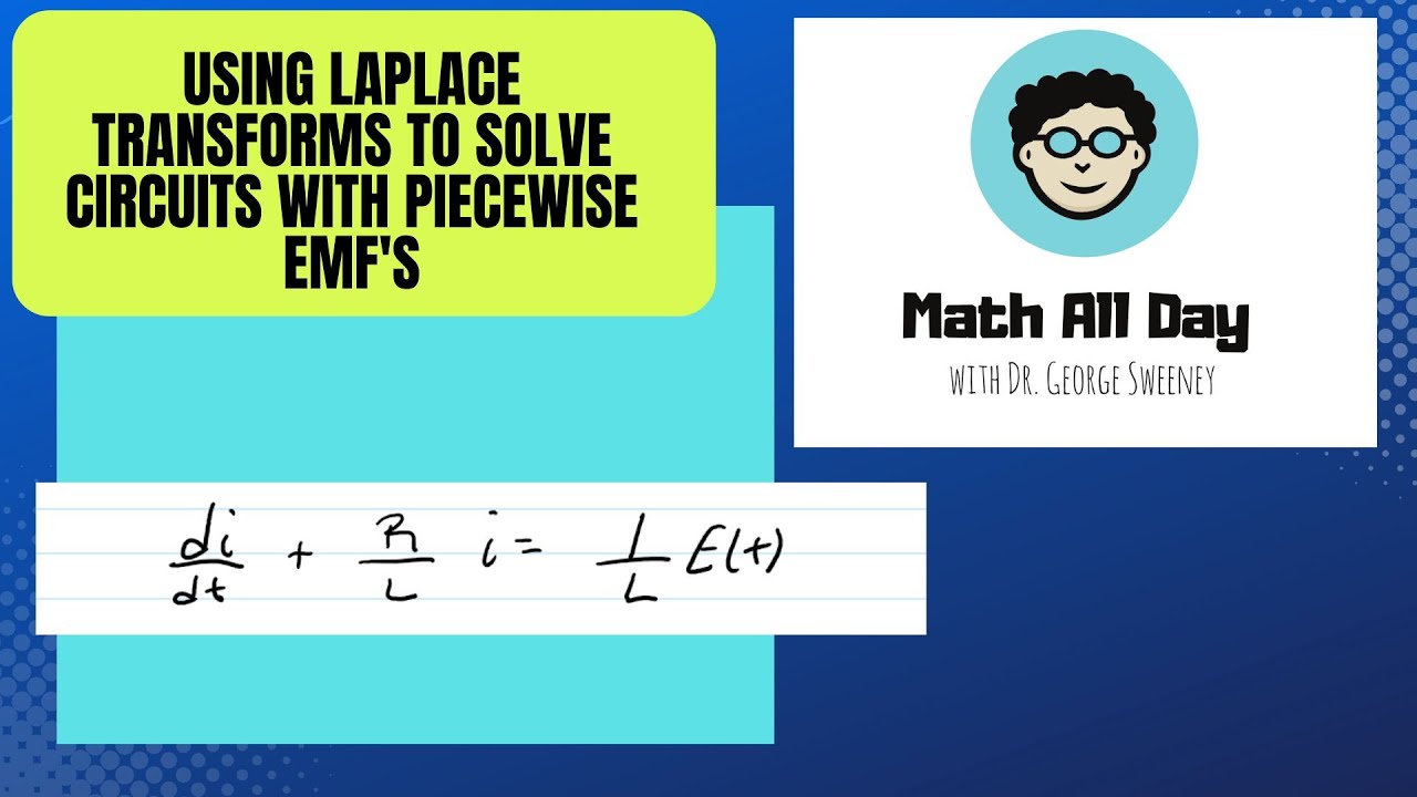 Solving DE's for circuits with piecewise functions using Laplace Transforms