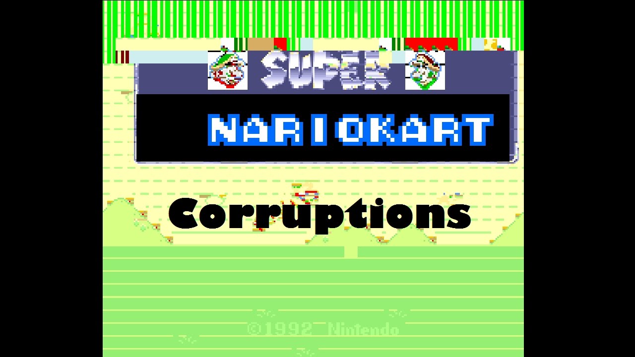 Super Mario Kart (SNES) Corruptions