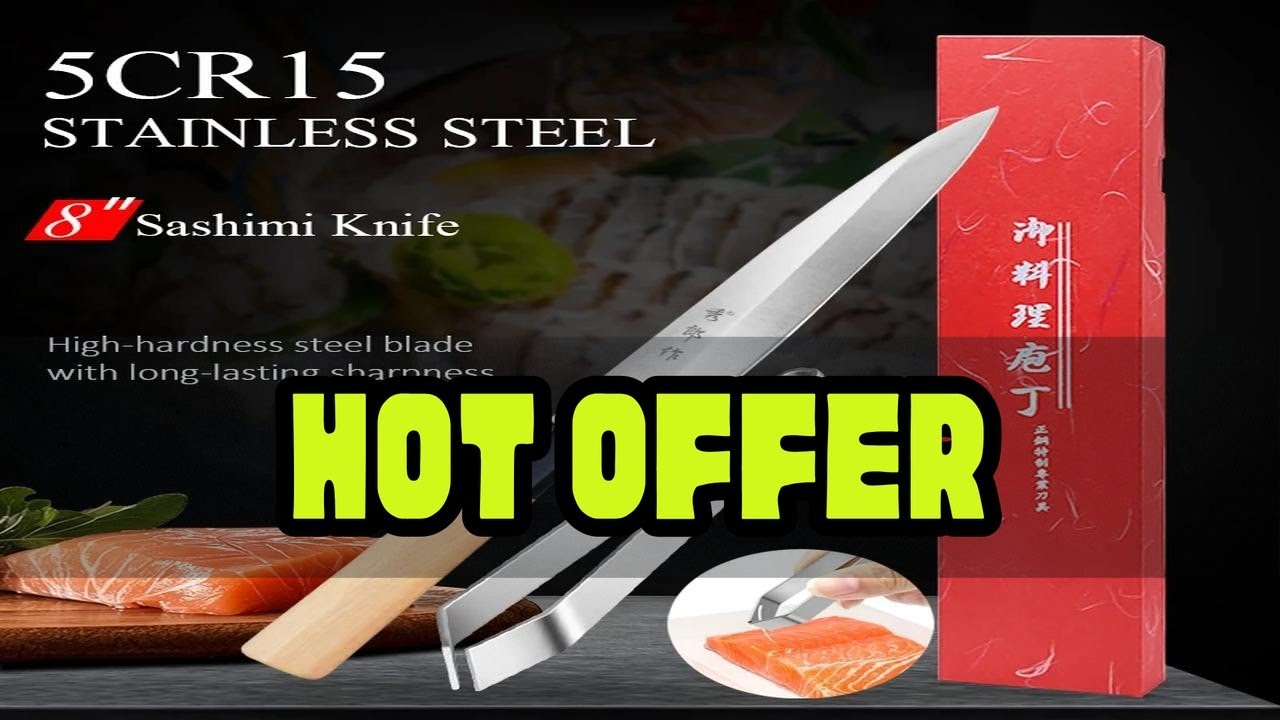 Japanese Kiritsuke Nakiri Utility Slicing Salmon Sashimi Knife Professional Kitchen Knives Meat Cle