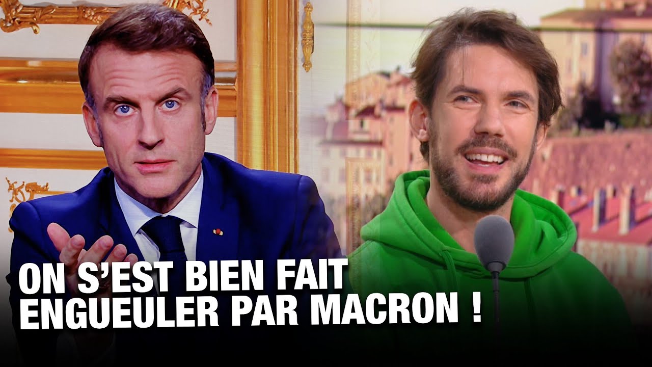 ARNAUD DEMANCHE : ON S’EST BIEN FAIT ENGUEULER PAR MACRON !