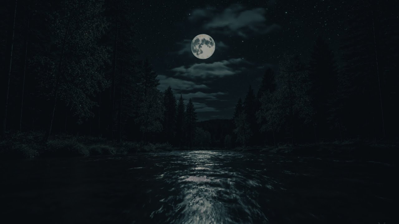 Deep Sleep Night Water Sounds | Calm Anxiety, Insomnia Relief, Peaceful Sleep Ambience