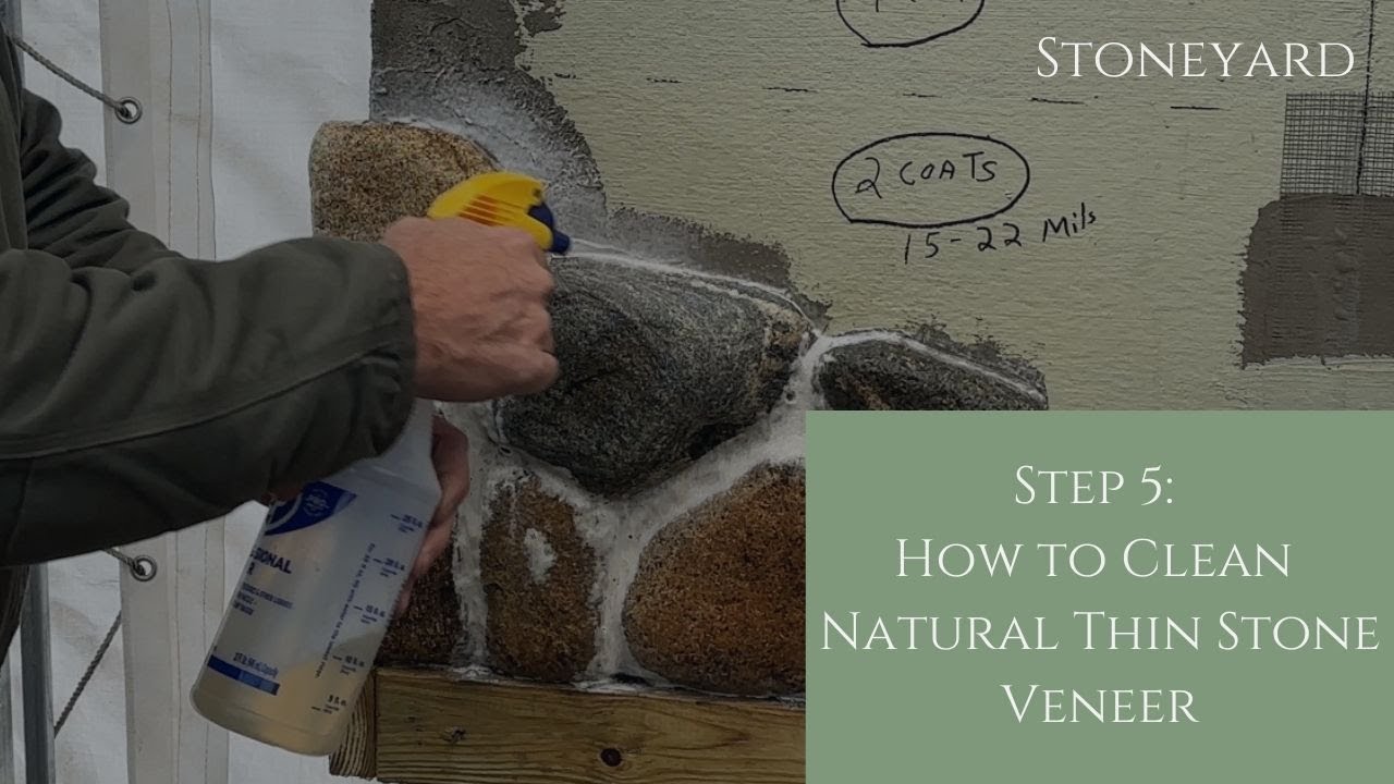 Step 5: How to Clean Natural Thin Stone Veneer