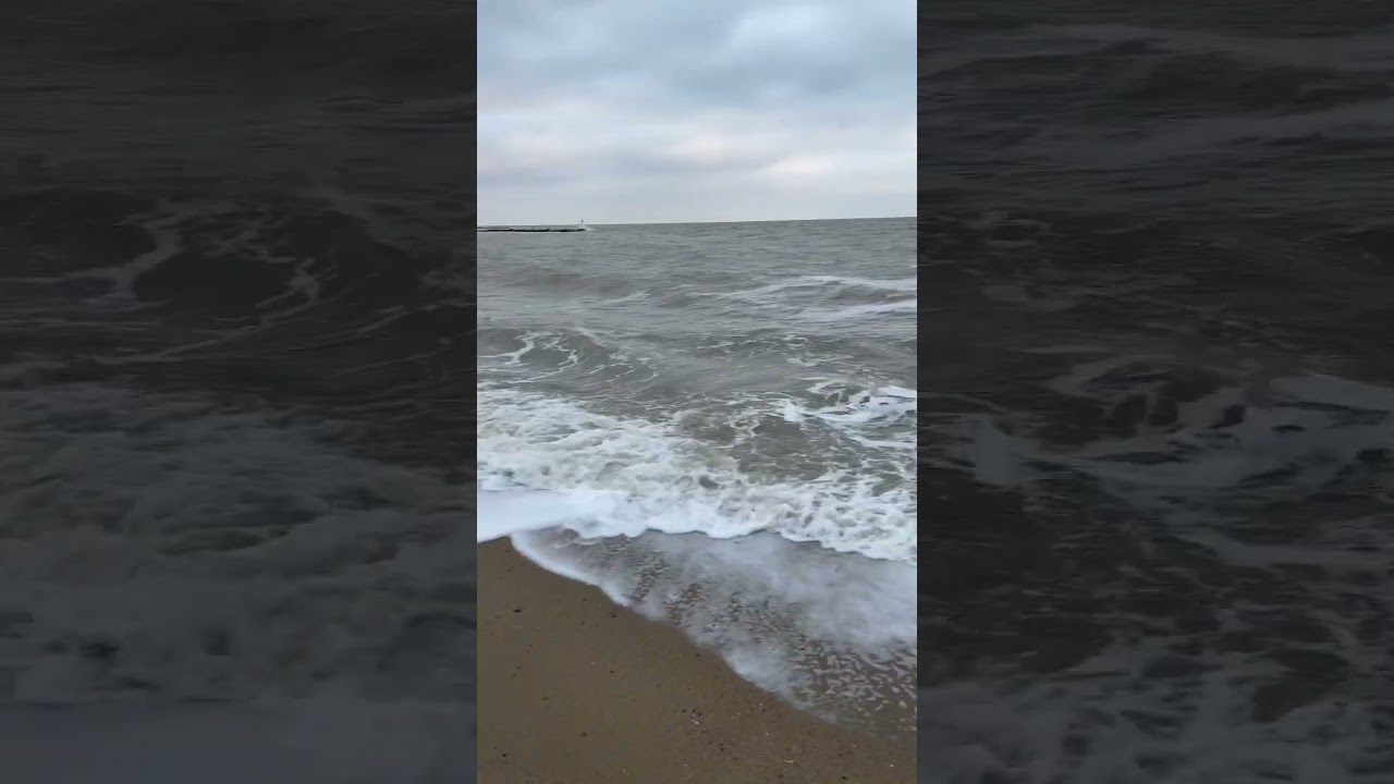 POV: A windy Winter Beach Walk ASMR 🌊 | #shorts #ocean #nature #asmr