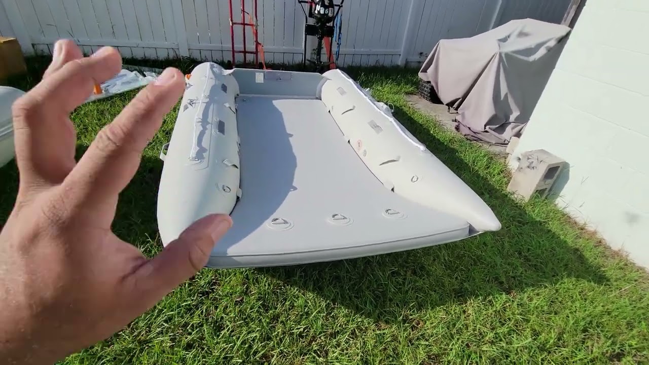 Saturn MC330 Inflatable Catamaran unboxing and setup