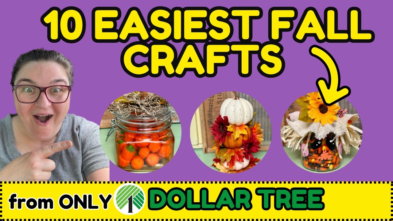 10 BEST Dollar Tree Fall Decor Ideas You Can Make in Minutes