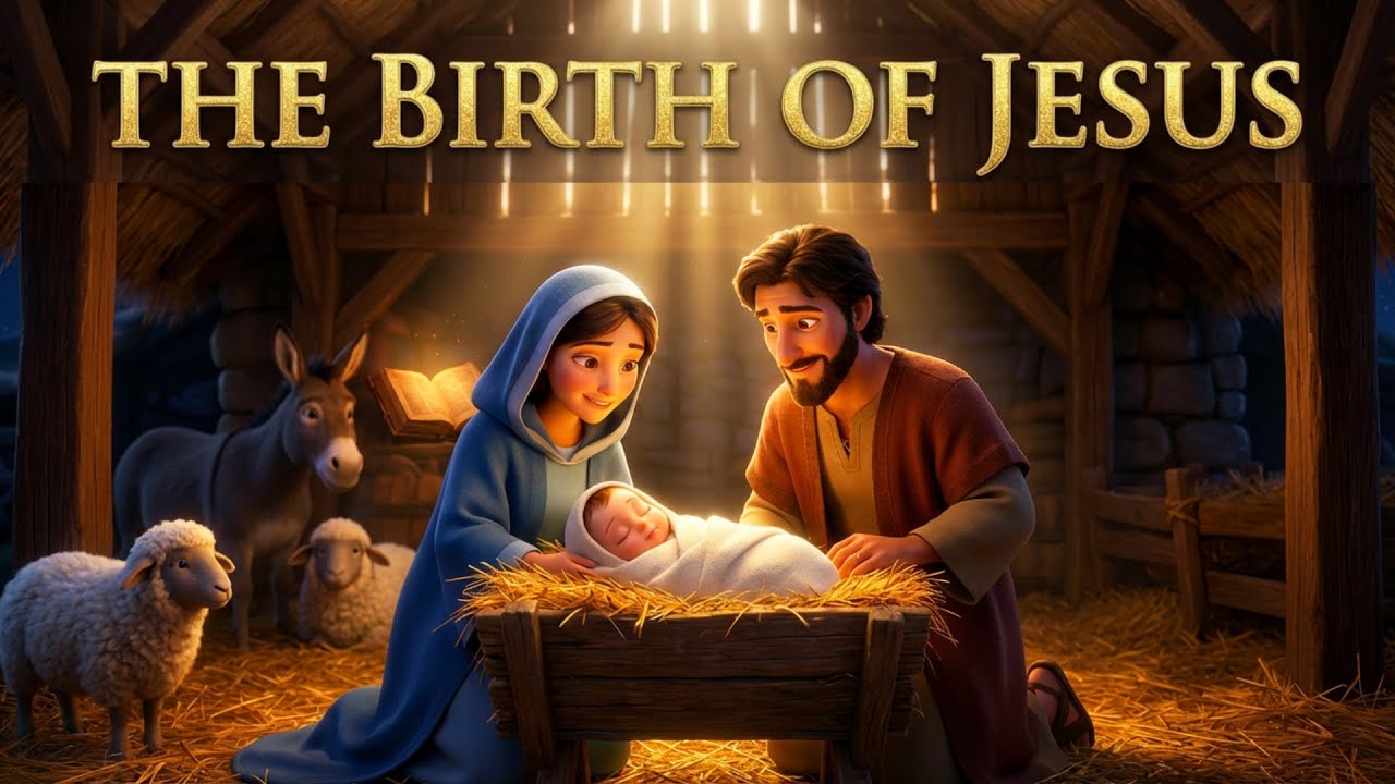 Birth of Jesus Bible Story & Song | 3D Nativity Animation for Kids and Families