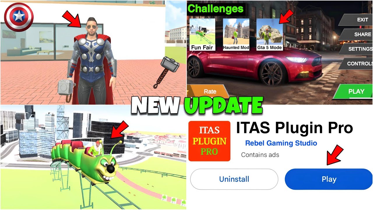 Thor Superpower + ITAs Plugin Update 🤑 in Indian Theft Auto Simulator| Indian Theft Auto New Update