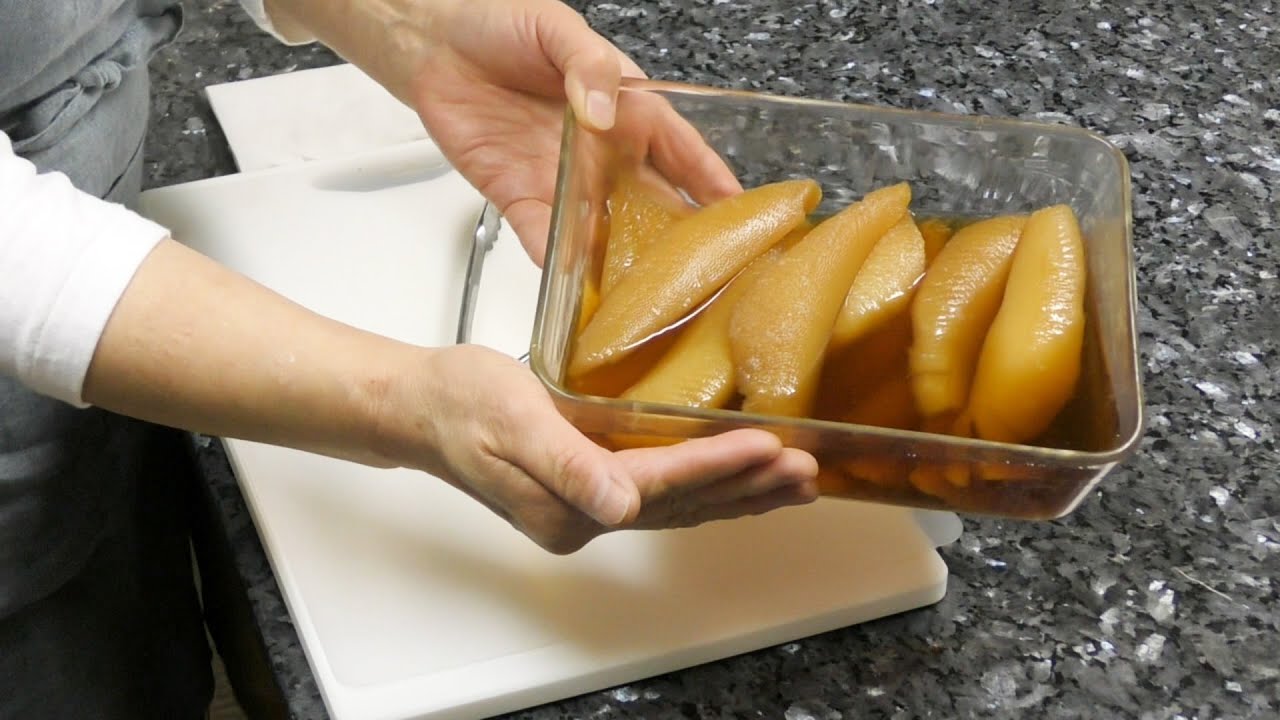 Boiled herring roe(kazunoko)Japanese traditinal food Making Video