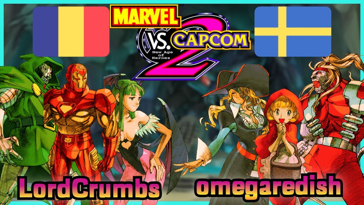 Marvel Vs. Capcom 2 || LordCrumbs 🇷🇴 VS 🇸🇪 omegaredish || FLYCAST FIGHTCADE 2