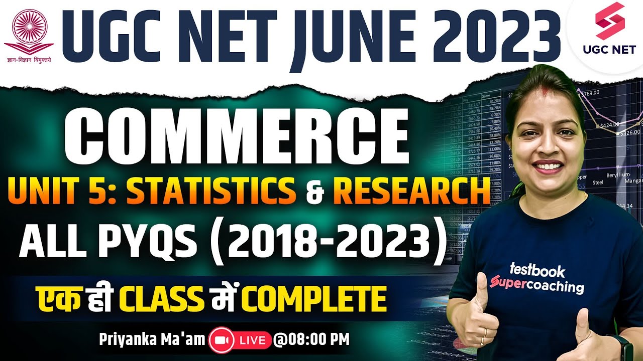 UGC NET June 2023 | Unit 5: Statistics & Research - Complete in One Class All PYQs | Priyanka Ma'am