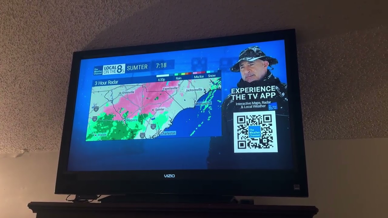 The Weather Channel Local Forecast (Local on the 8s) - Sumter, South Carolina | 1/25/2026 7:18pm