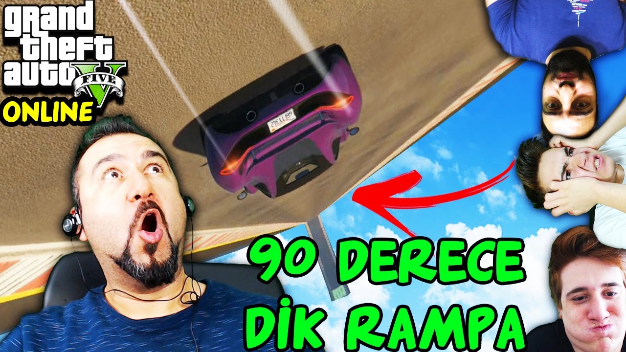 90 DERECE EN DİK RAMPA! | EKİPLE GTA 5 ONLINE