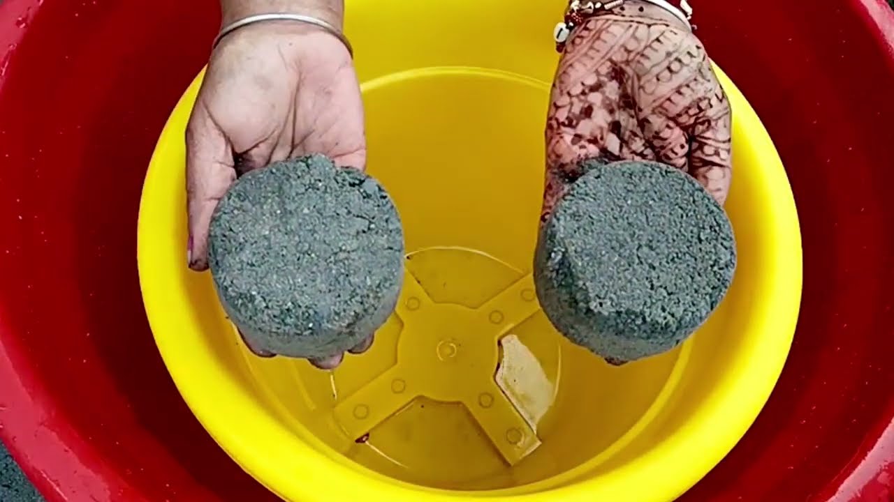 ASMR New🥳Gritty Charcoal Cement Dry/Water Crumbles🤤Earthy Dusty Crumbling Ultra Satisfying Texture👍