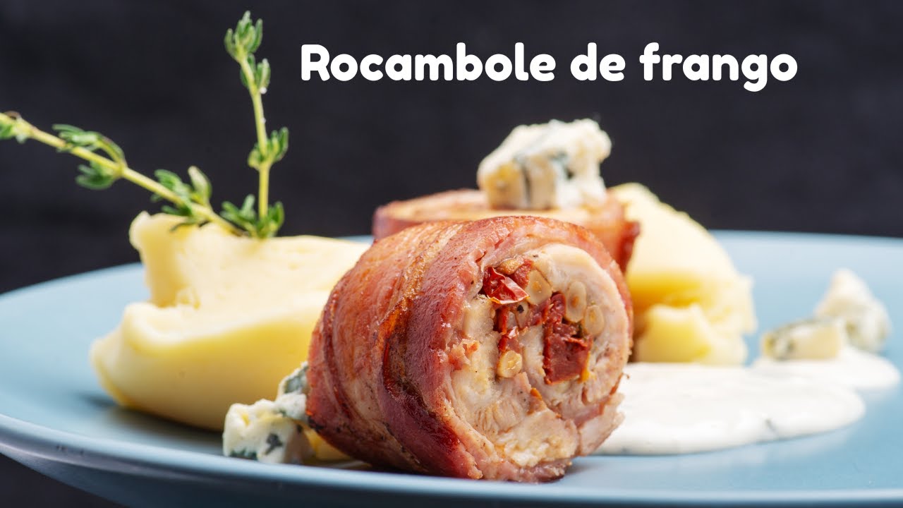 [ALMOÇO DE DOMINGO] Um delicioso Rocambole de peito de Frango, fácil de fazer e gostoso de comer