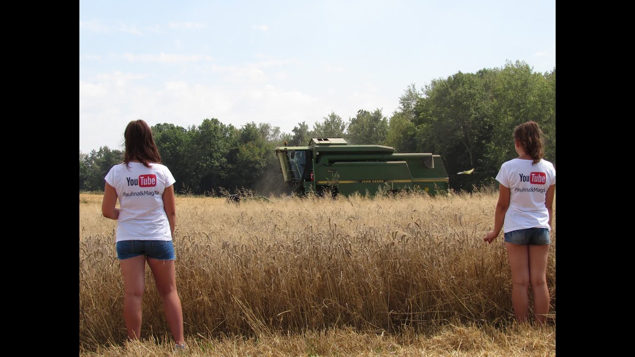 Paulina&Magda ŻNIWA -Pszenica 2016 /JohnDeere/NewHolland/Bizon/Rekord/