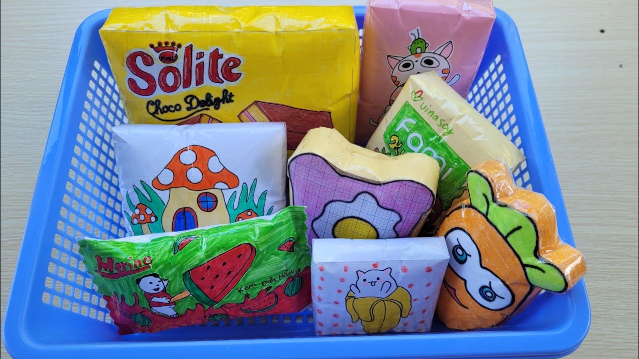 [G&oacute;i h&agrave;ng] 📦 #131 G&oacute;i h&agrave;ng chơi squishy giấy| V&acirc;n Handmade
