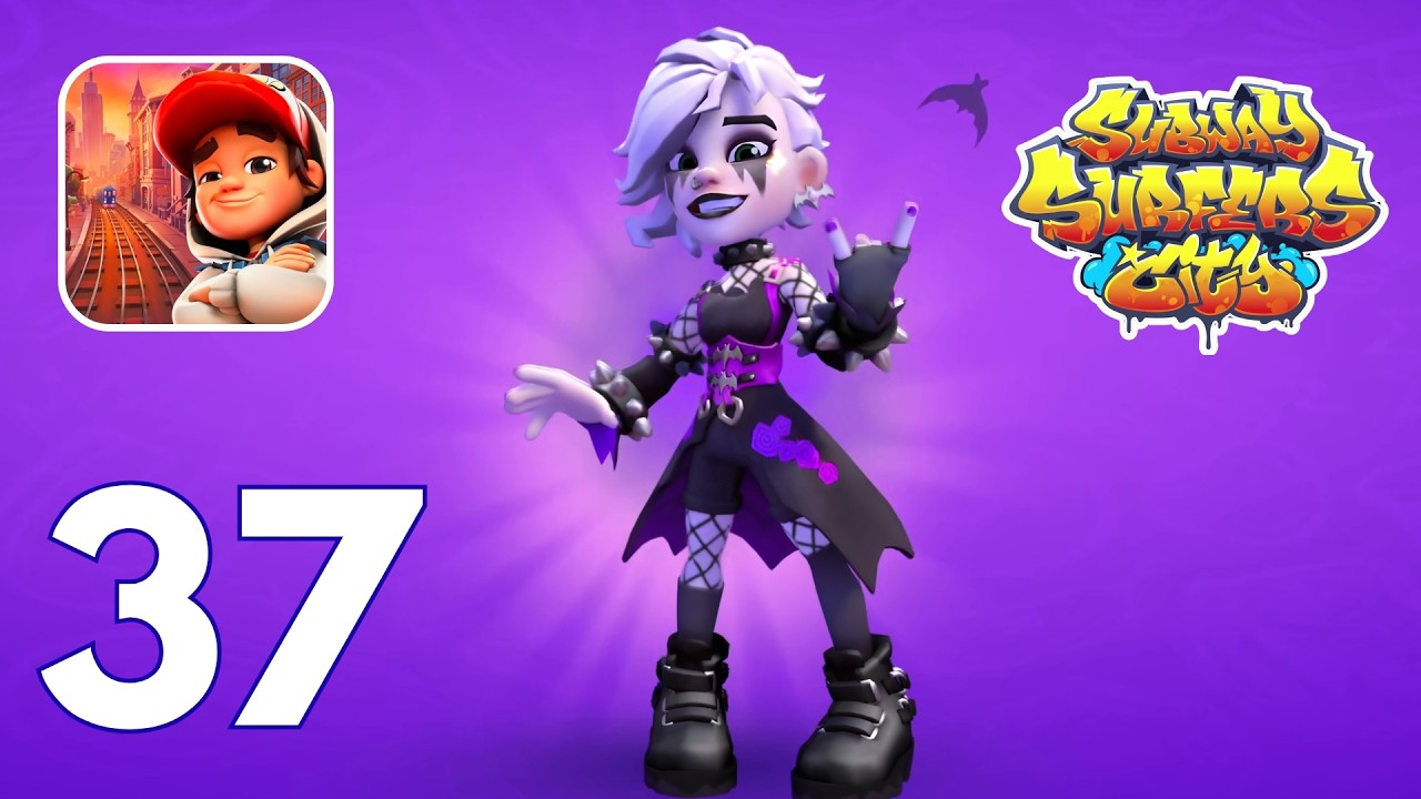 Subway Surfers City - Gameplay Walkthrough Part 37 - Lucy's Grave Queen Outfit Gameplay