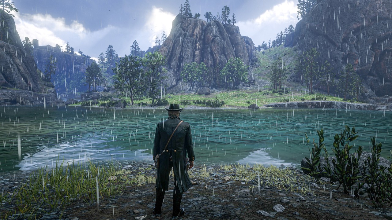Beautiful sightseeing Lake in RDR2