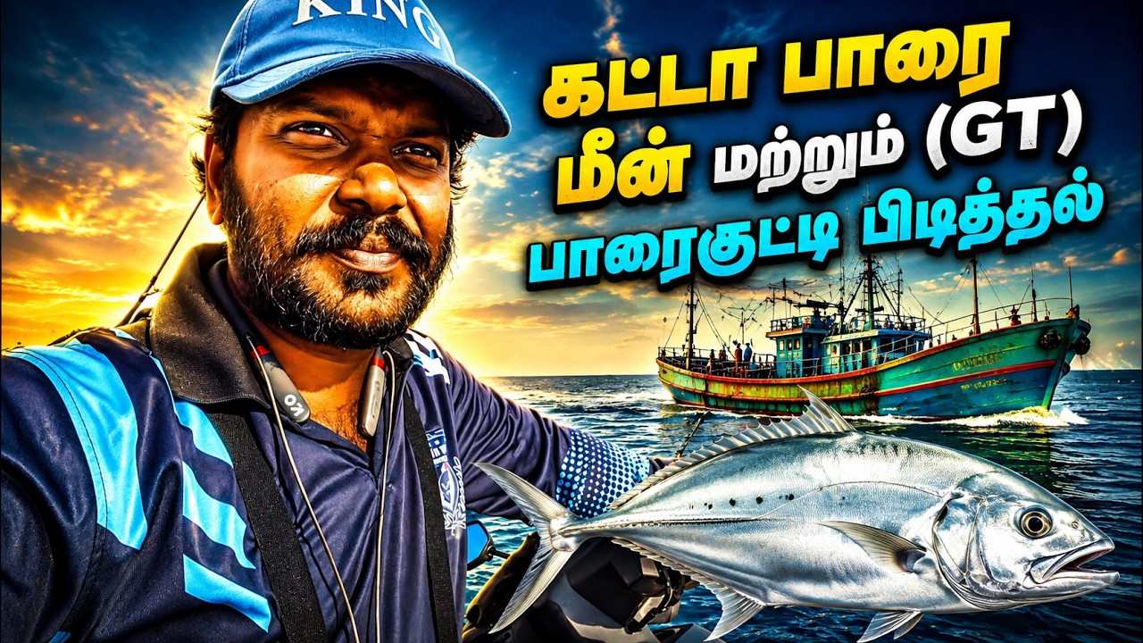 கட்டா பாரை மீன் மற்றும் (GT) பாரைகுட்டி பிடித்தல் - லெமூரியன்  தமிழ்