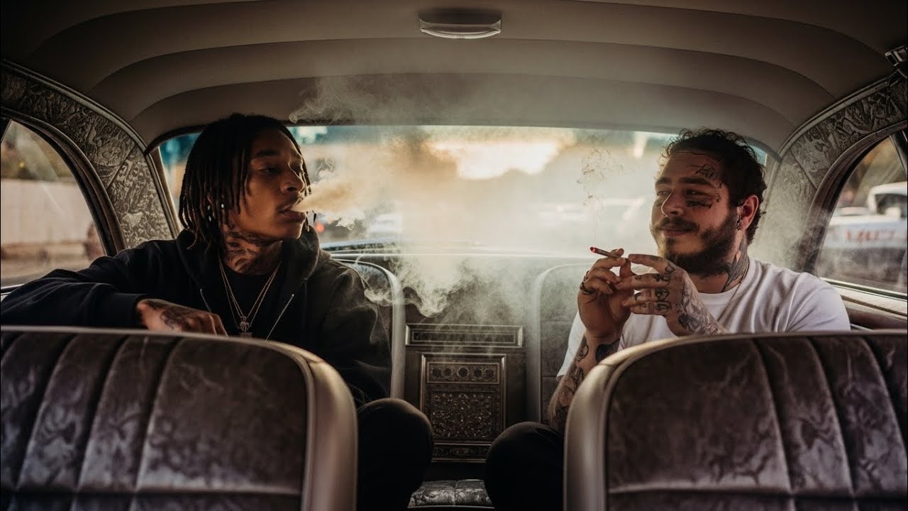 Wiz Khalifa Ft Post Malone - Smoke Writes the Story (Lyrics Video)