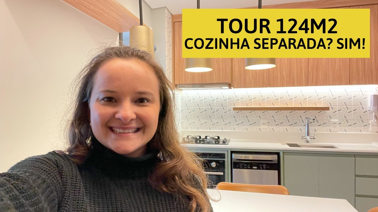 Tour - AP 163 de 124m2 no Tatuap&eacute;/SP - Sala ampliada e Cozinha Separada