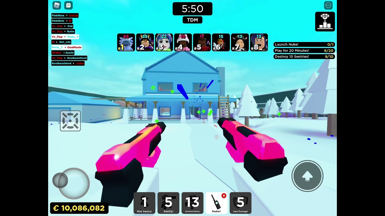Playing with Not_Liink  (Roblox BIG Paintball)