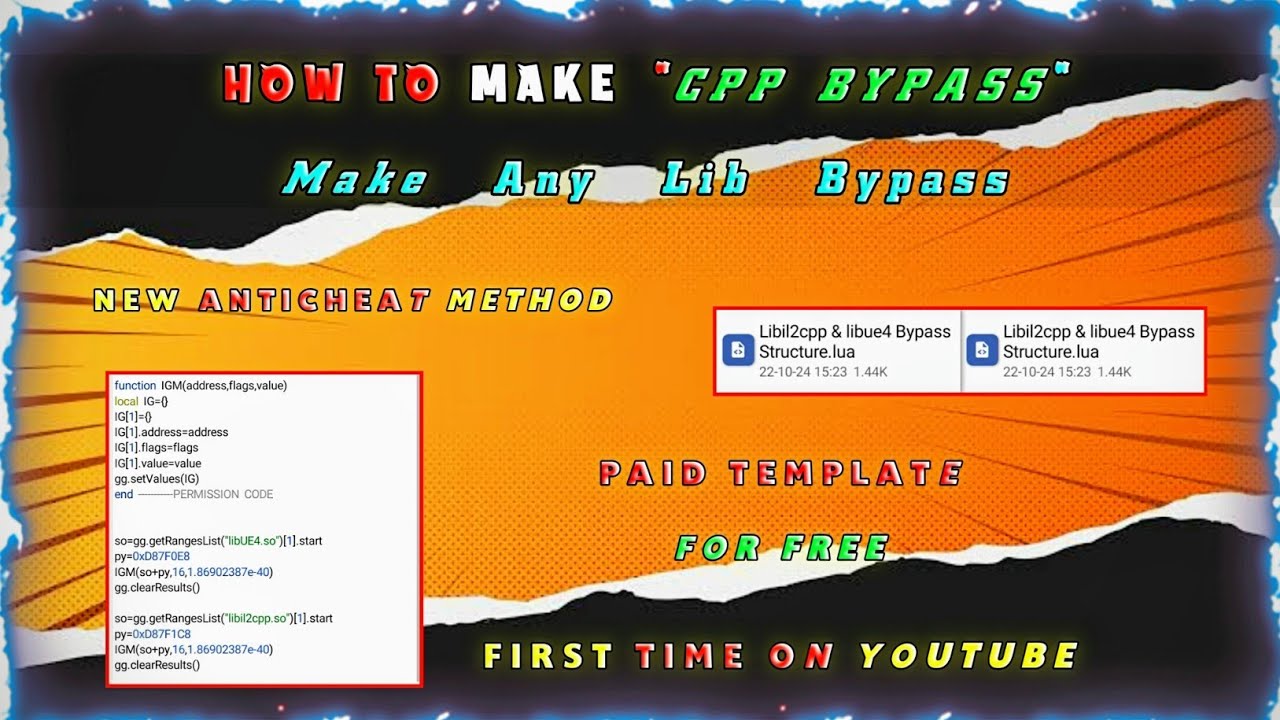 How To Make Lib Bypass | Libil2cpp & LibUE4 Edit | Memory Lib